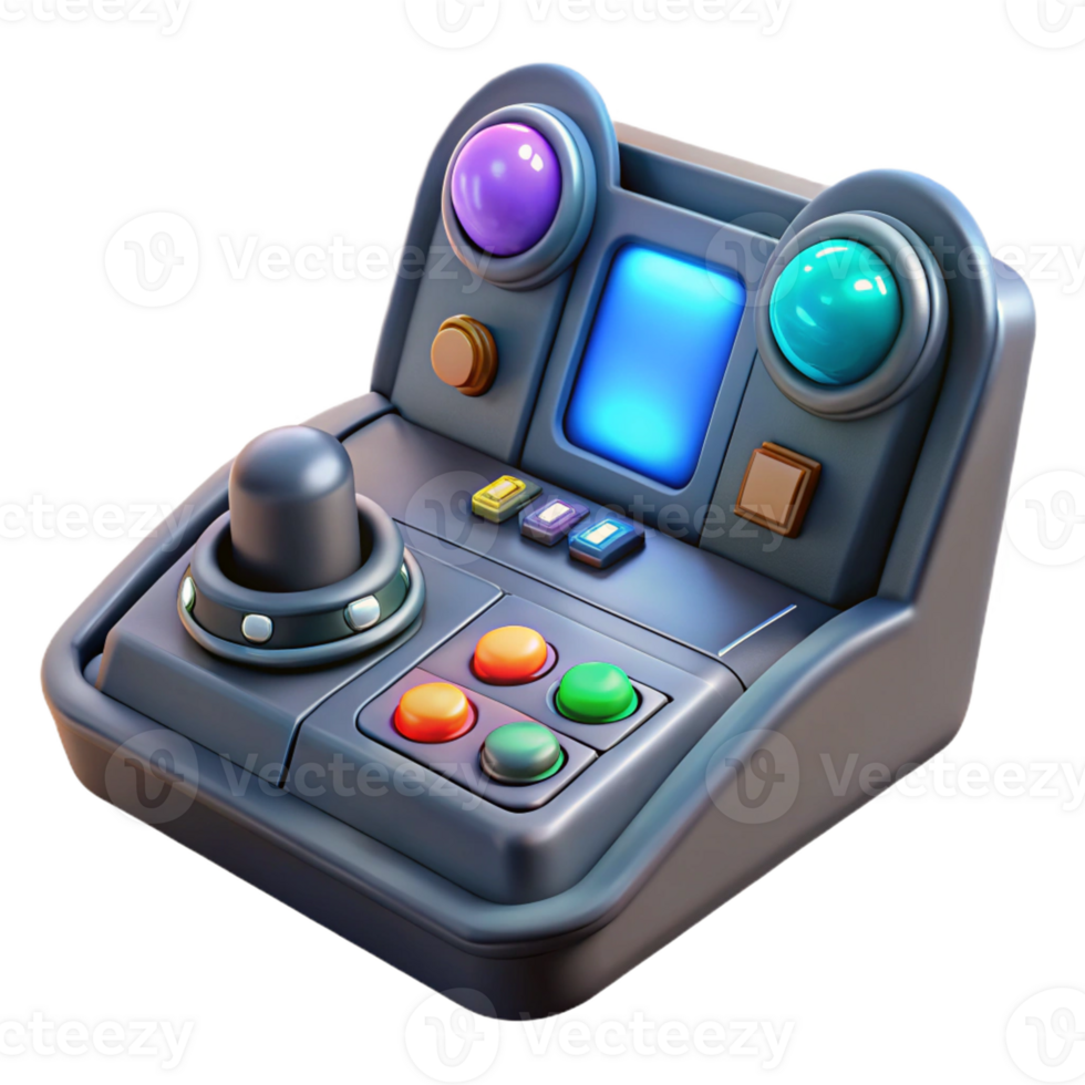 impressive abstract Spaceship cockpit control panel with illuminated buttons premium png