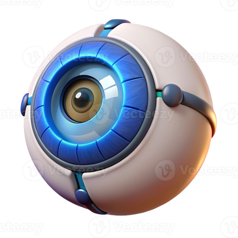dramatic rustic Cybernetic eye implant with zoom function exclusive png