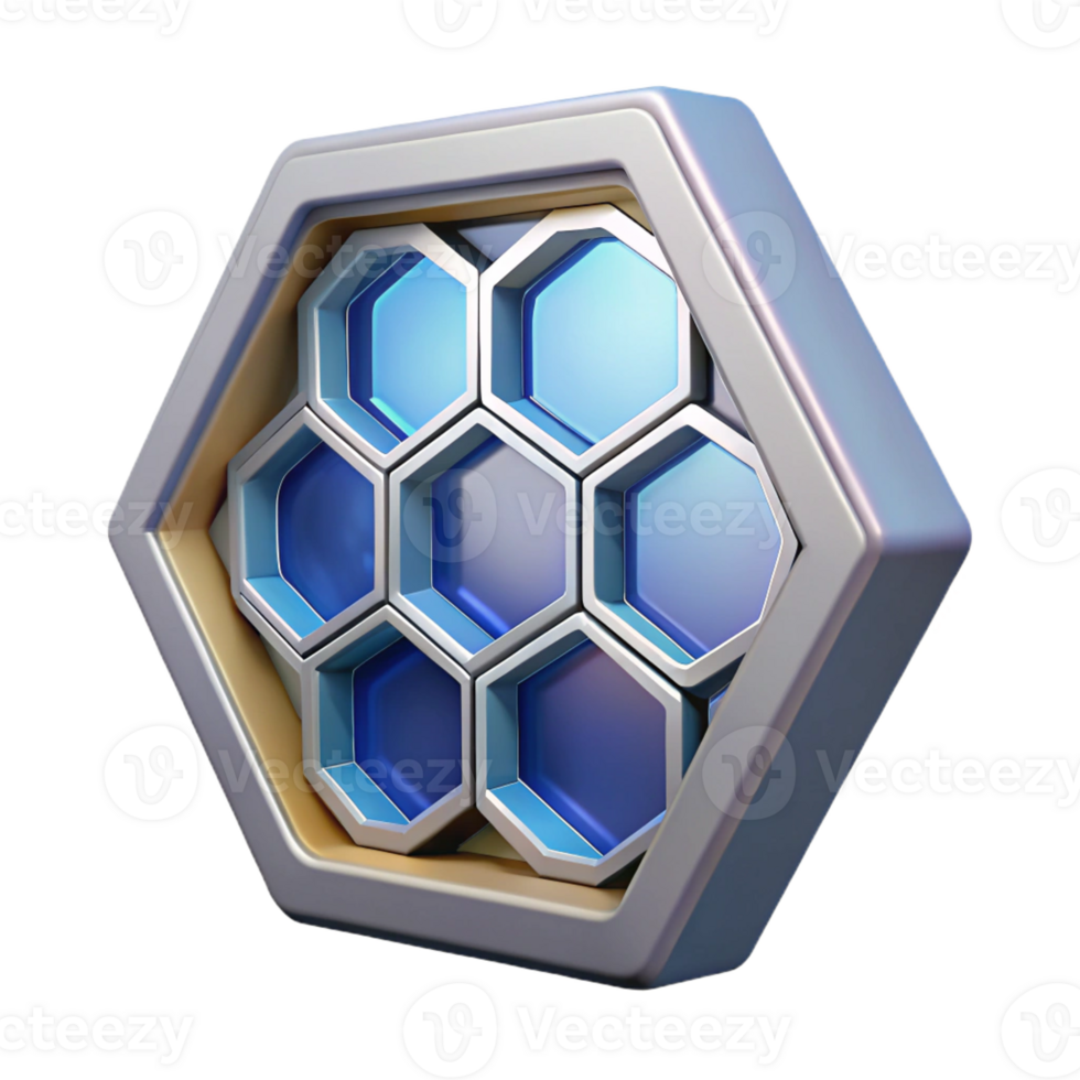 serene traditional Spaceship window with hexagonal panels high quality png