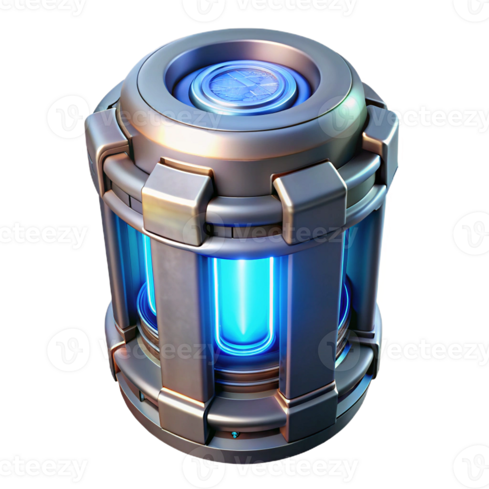 impressive abstract Futuristic power core with glowing energy original png