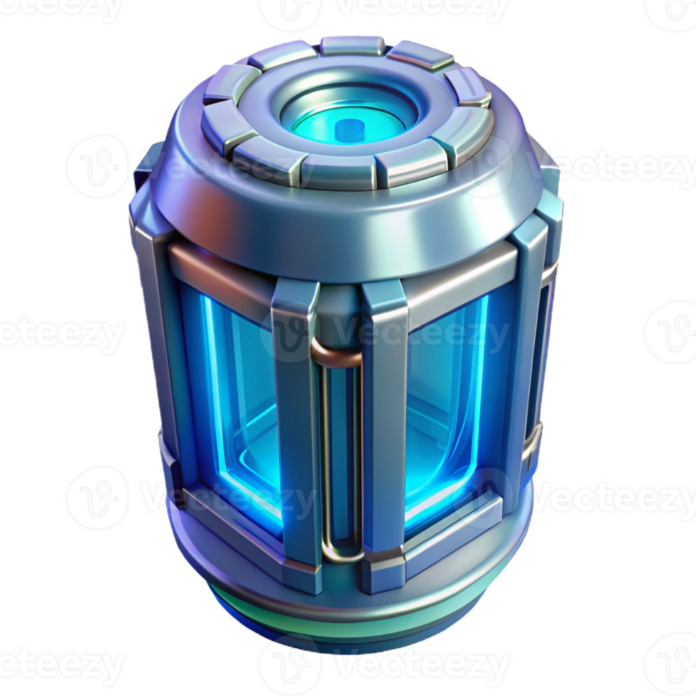 vibrant modern Futuristic power core with glowing energy original png
