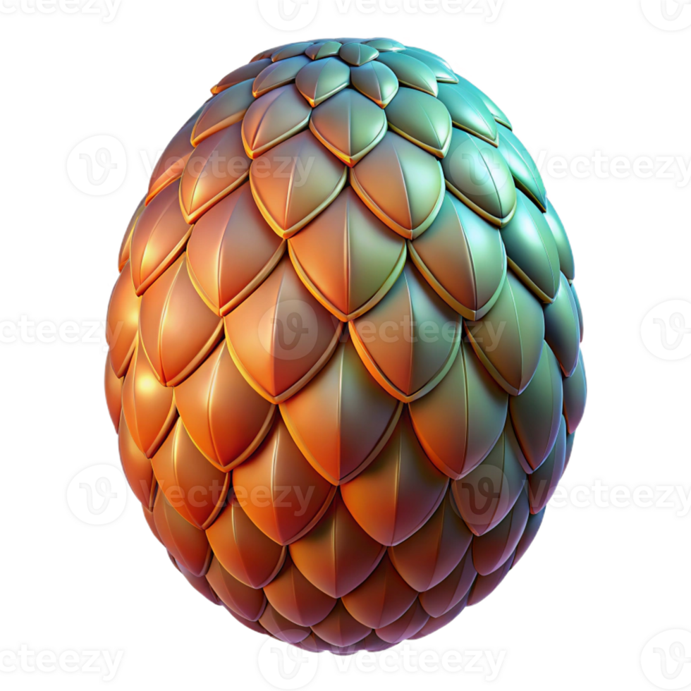 magnificent traditional Dragon egg, scales visible, professional png