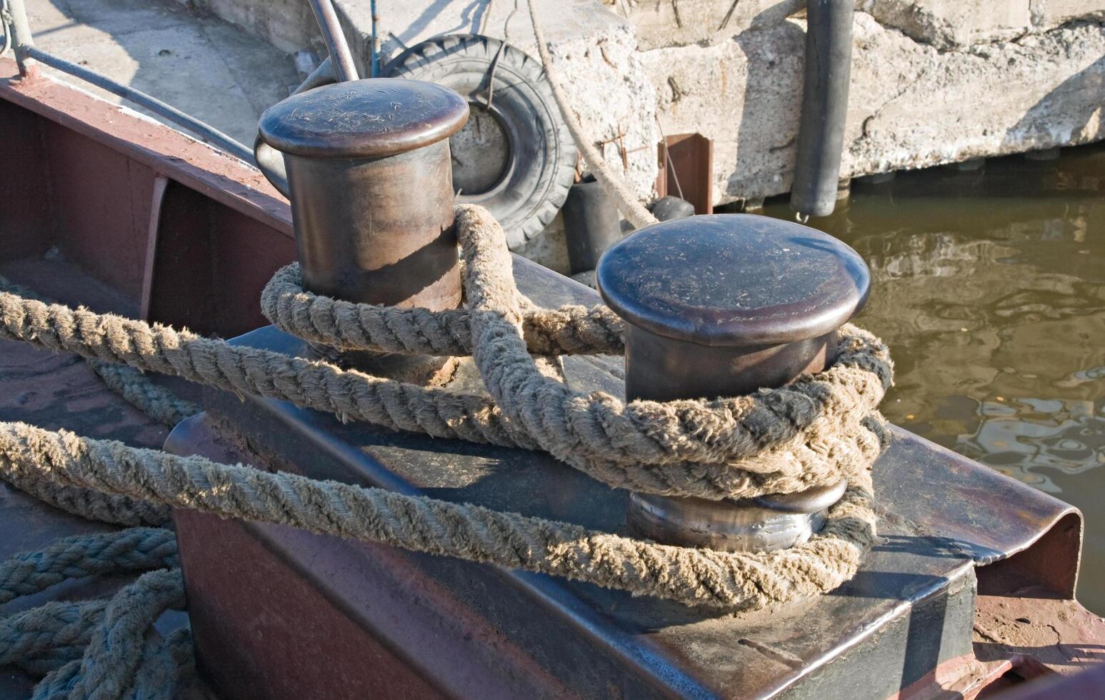 Landfast on a pier photo