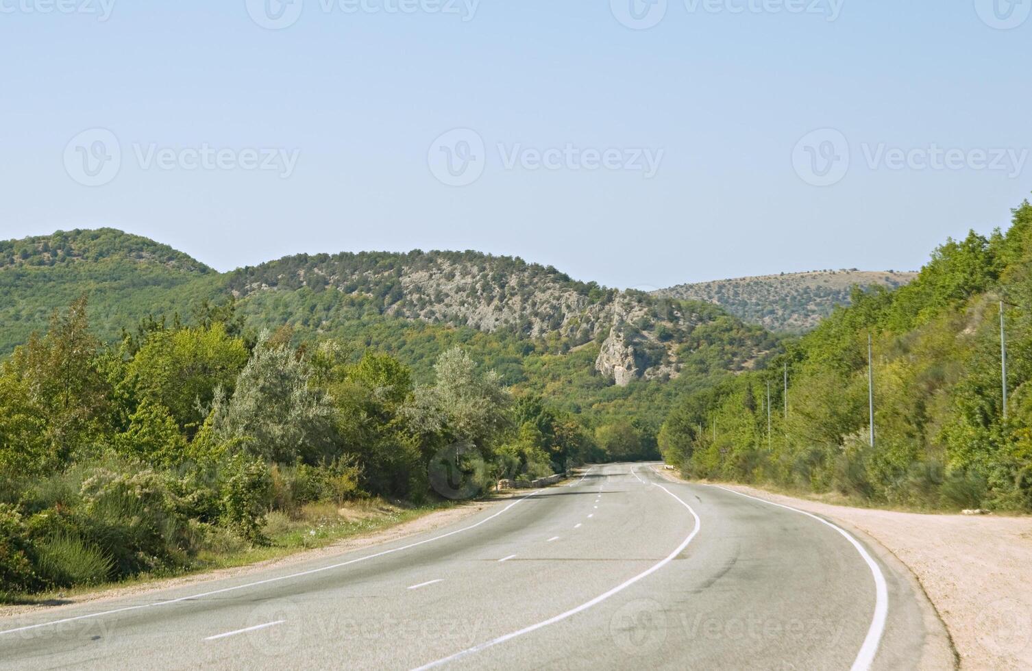 Highway in Crimea photo