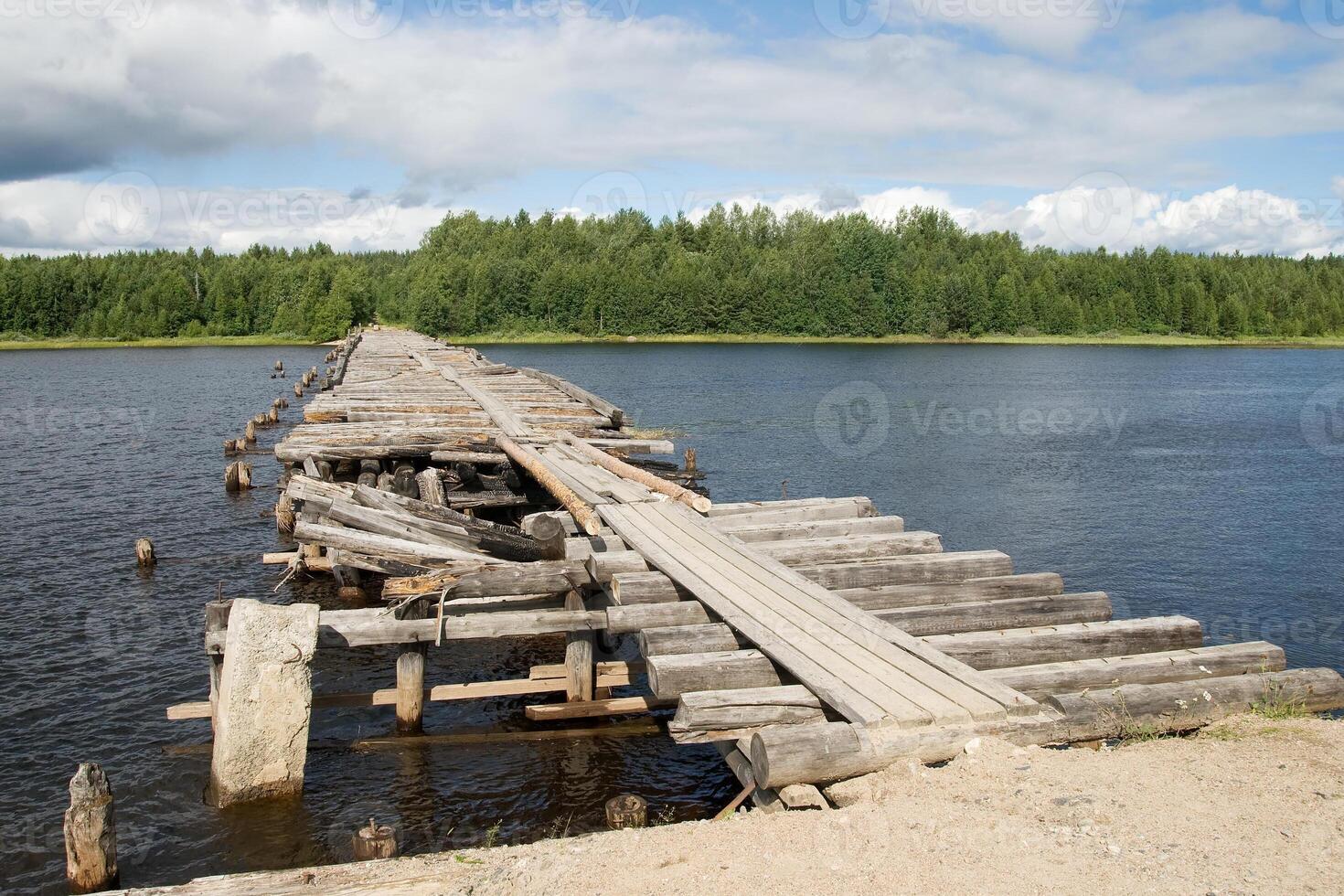 Broken bridge in Karelia 3 photo