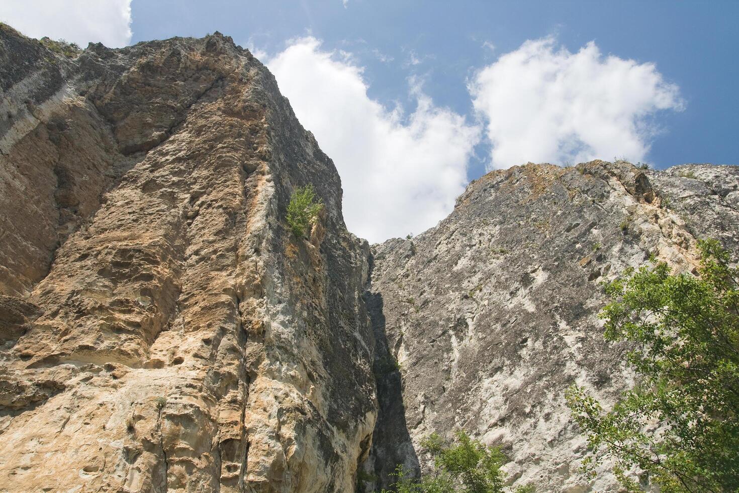 Crimean cliffs, view from below photo