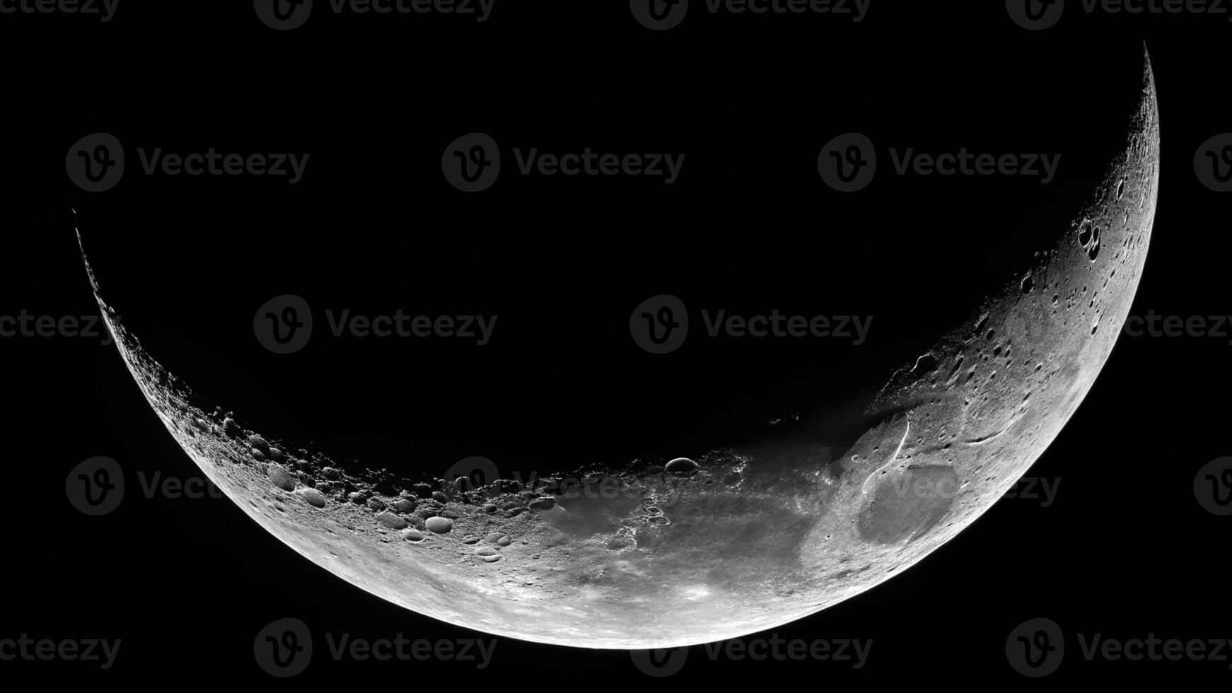 the moon in the night sky Crescent Moon Close Up Yellow Moon Night Sky photo