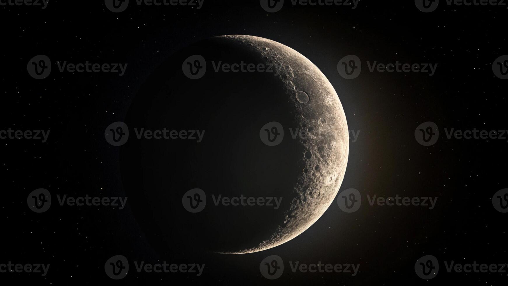an image of the moon with a dark sky photo