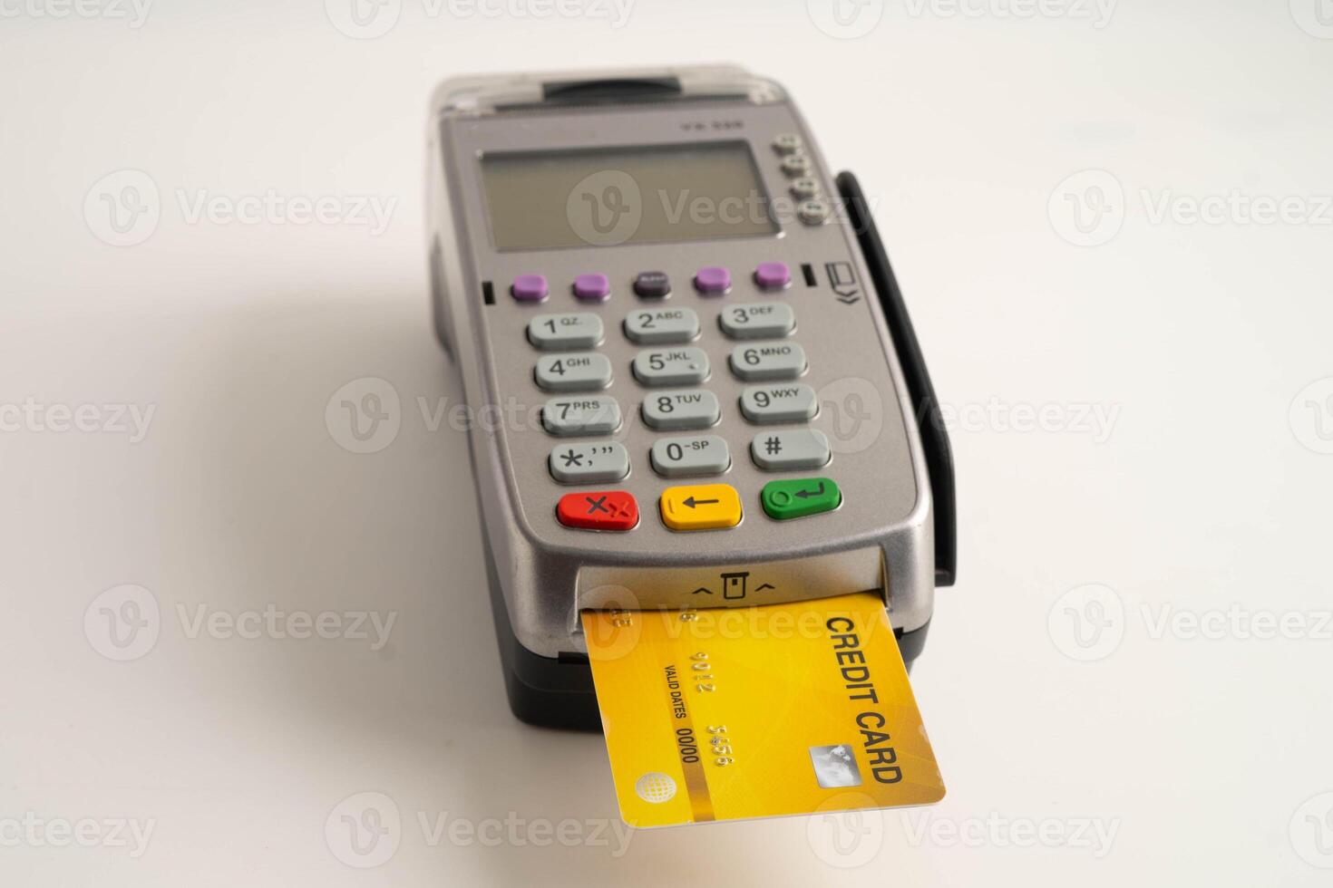 Payment POS terminal for finance and shopping business and techn photo