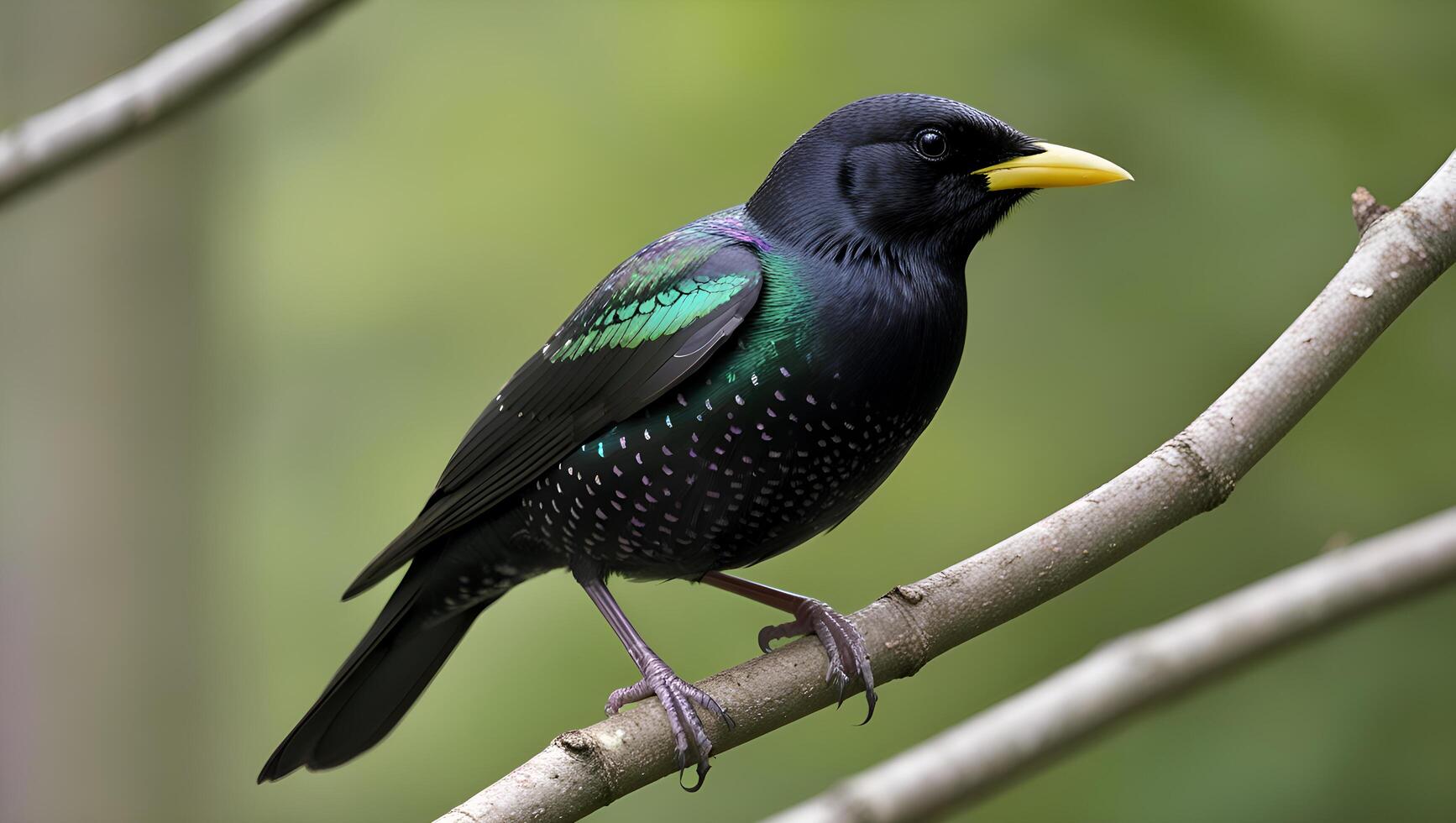 green colour beautiful birds. photo