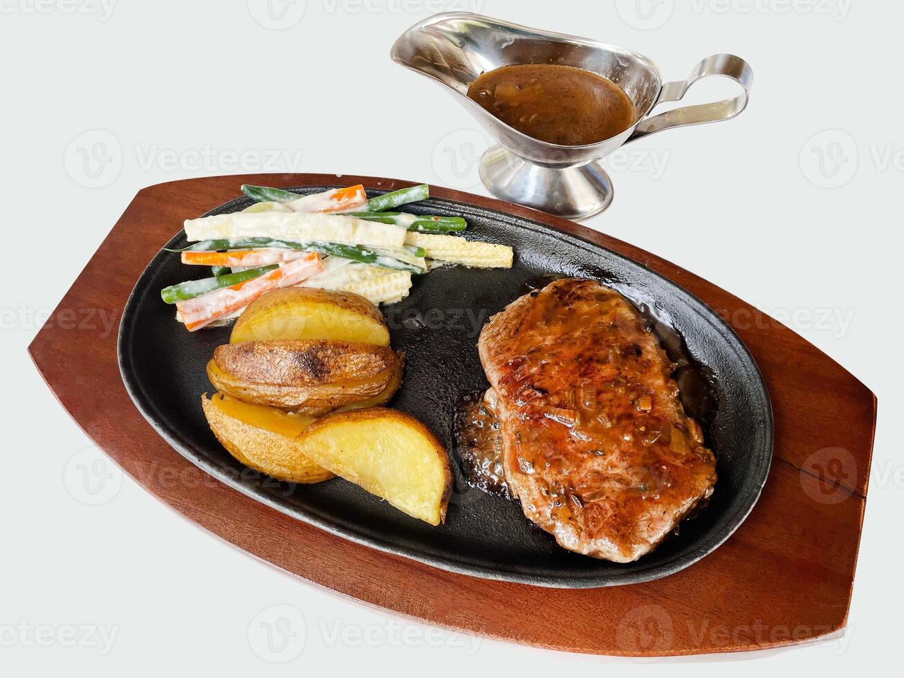 Tenderloin steak mushroom sauce photo