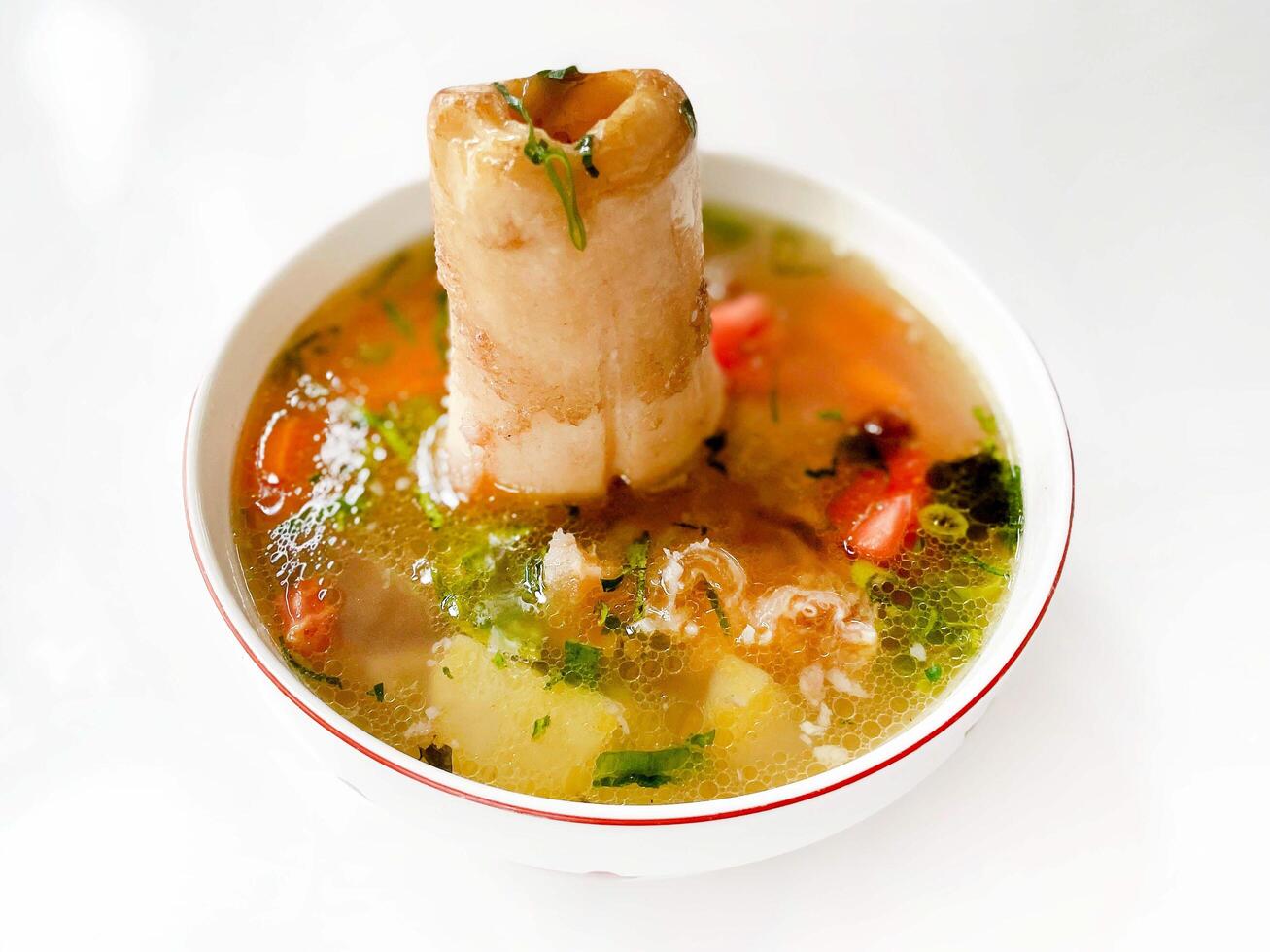 Beef kikil soup photo