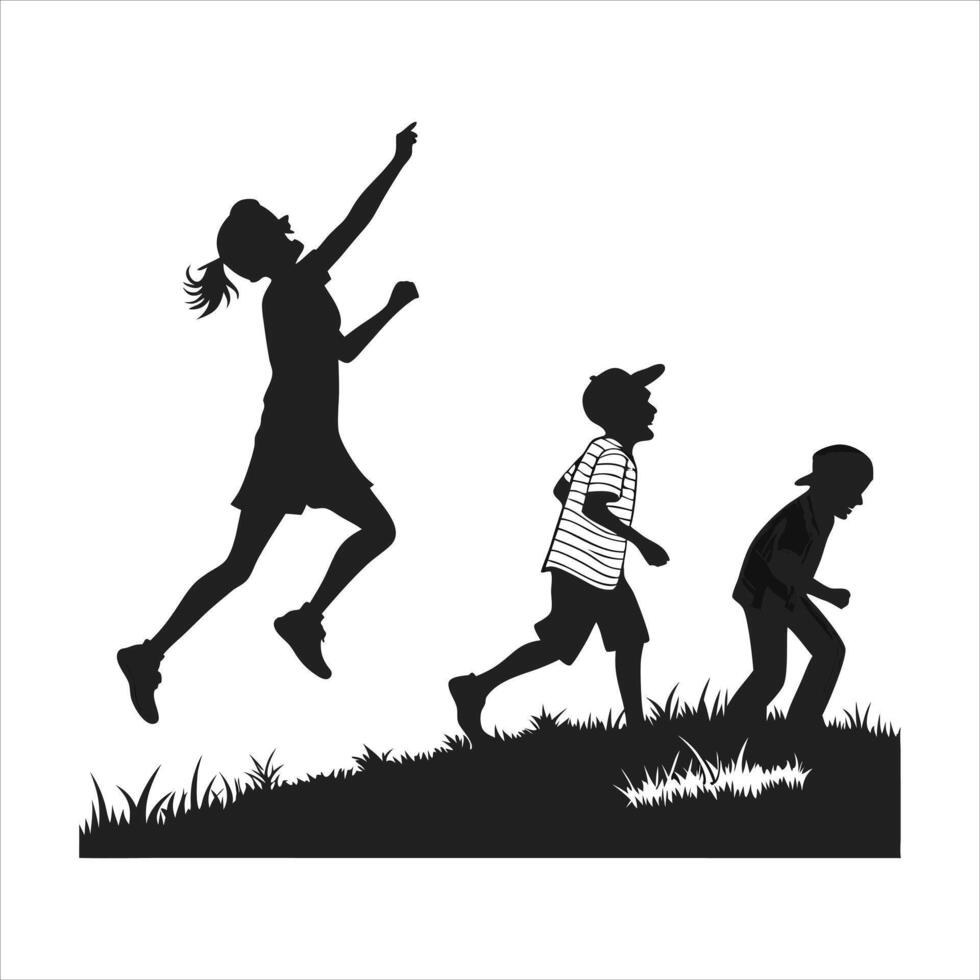 Kids Joyful Sprint vector