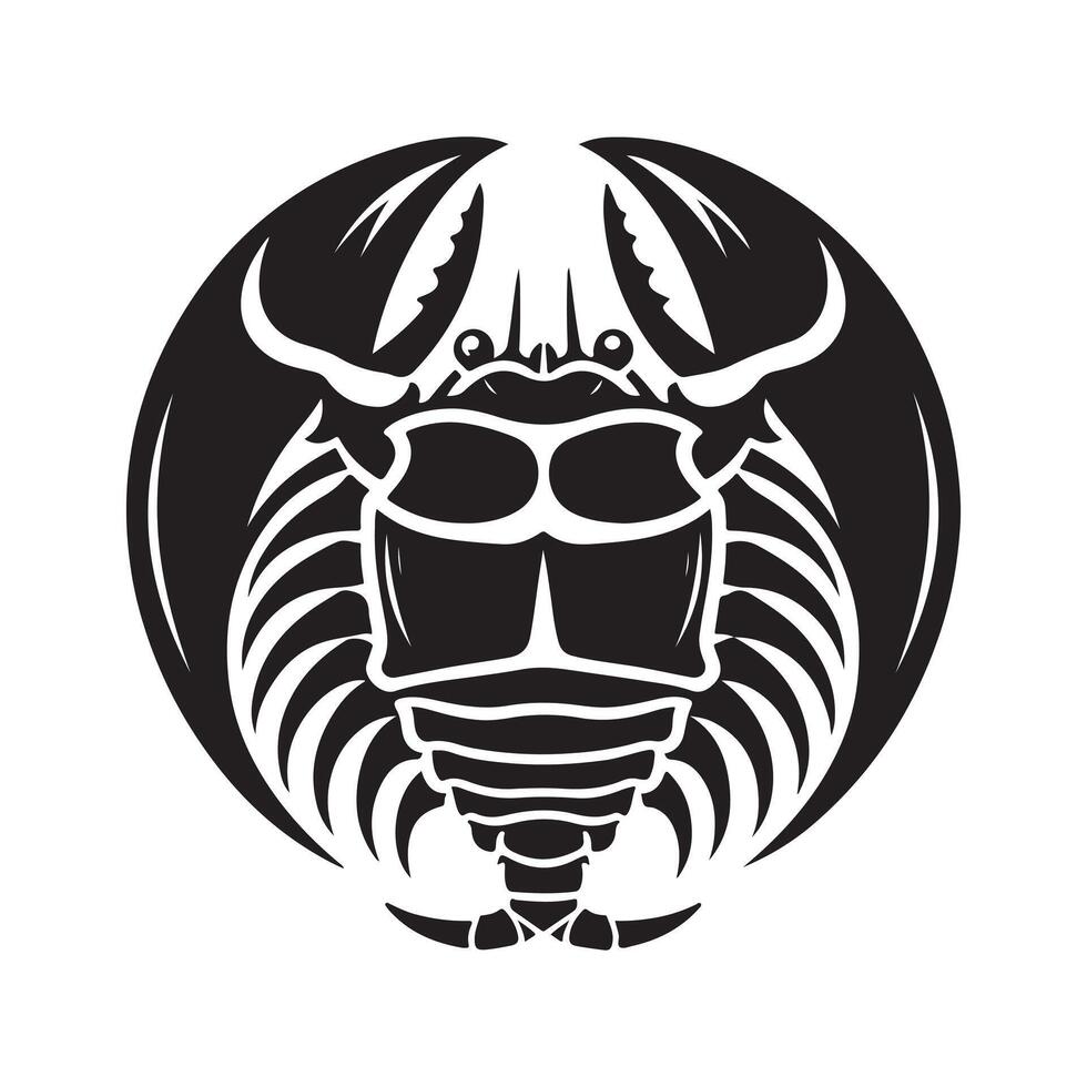 High Resolution Horseshoe crab Silhouette Graphic vector