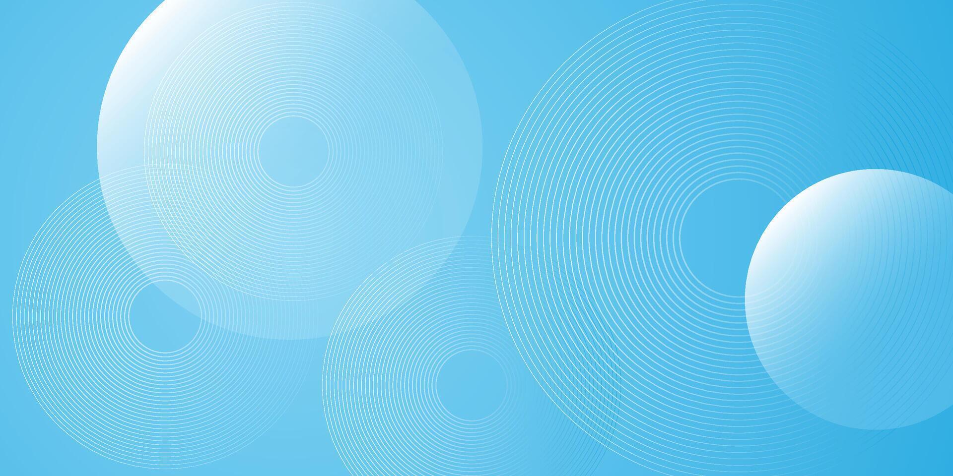 Abstract backdrop blue modern background with circle elements vector