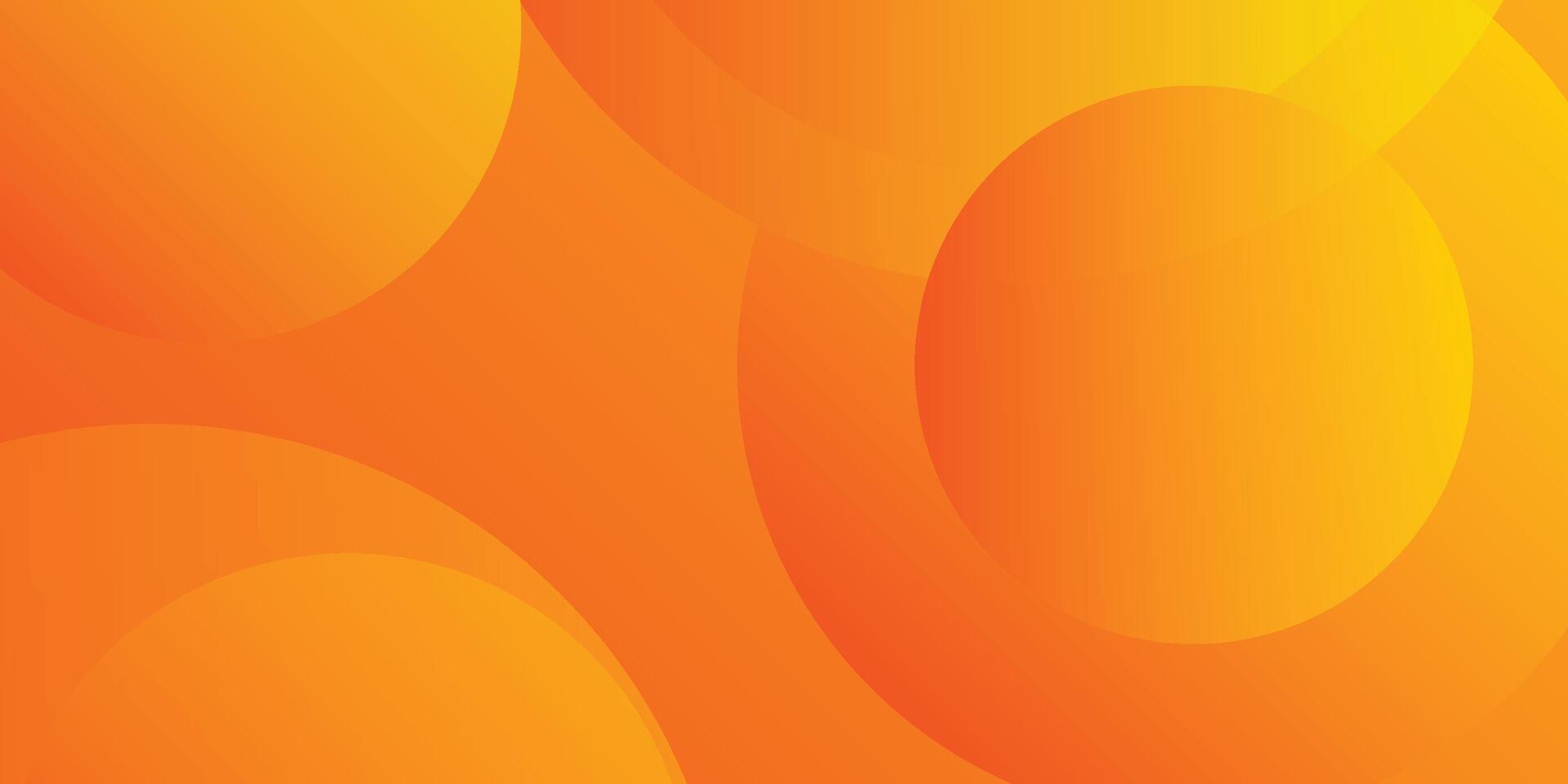 Abstract orange with circles background. abstract shapes composition vector