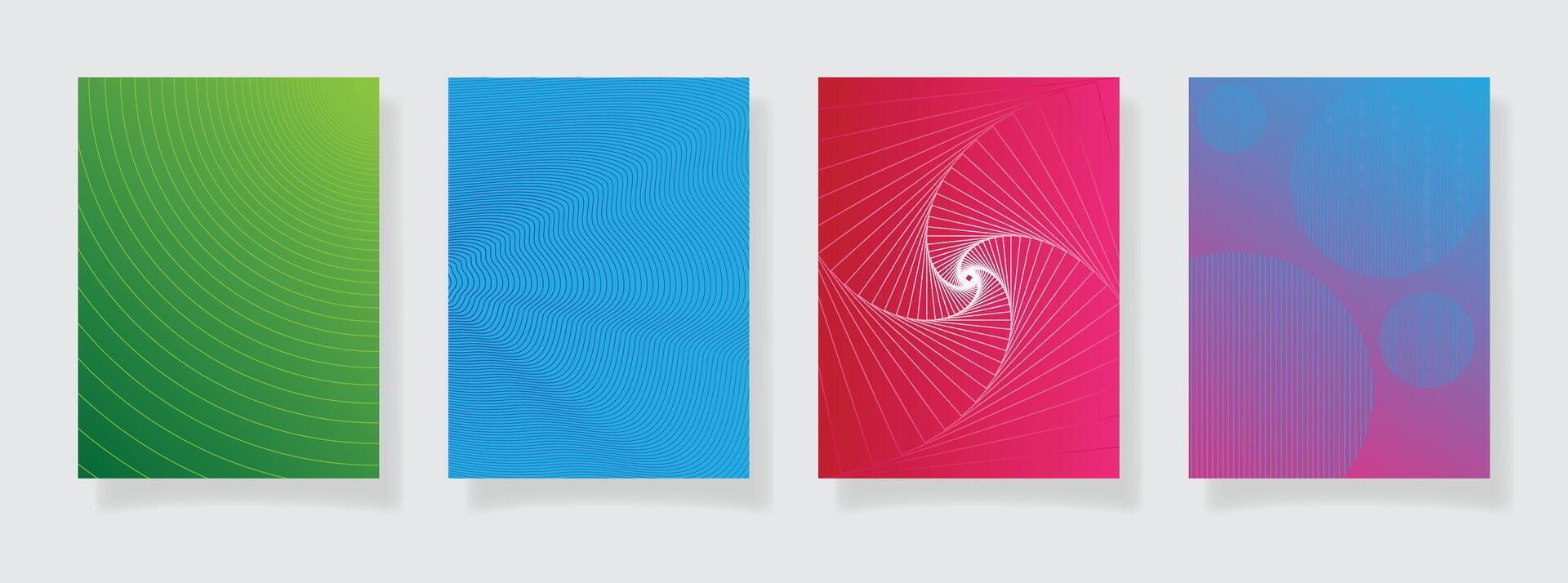 abstract design colorful pattern texture book cover template halftone gradients modern poster template background vector