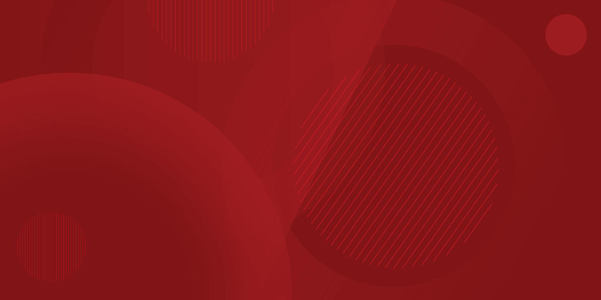 Abstract red background. Circle shapes composition Space. suitable for background, landing page, wallpaper vector