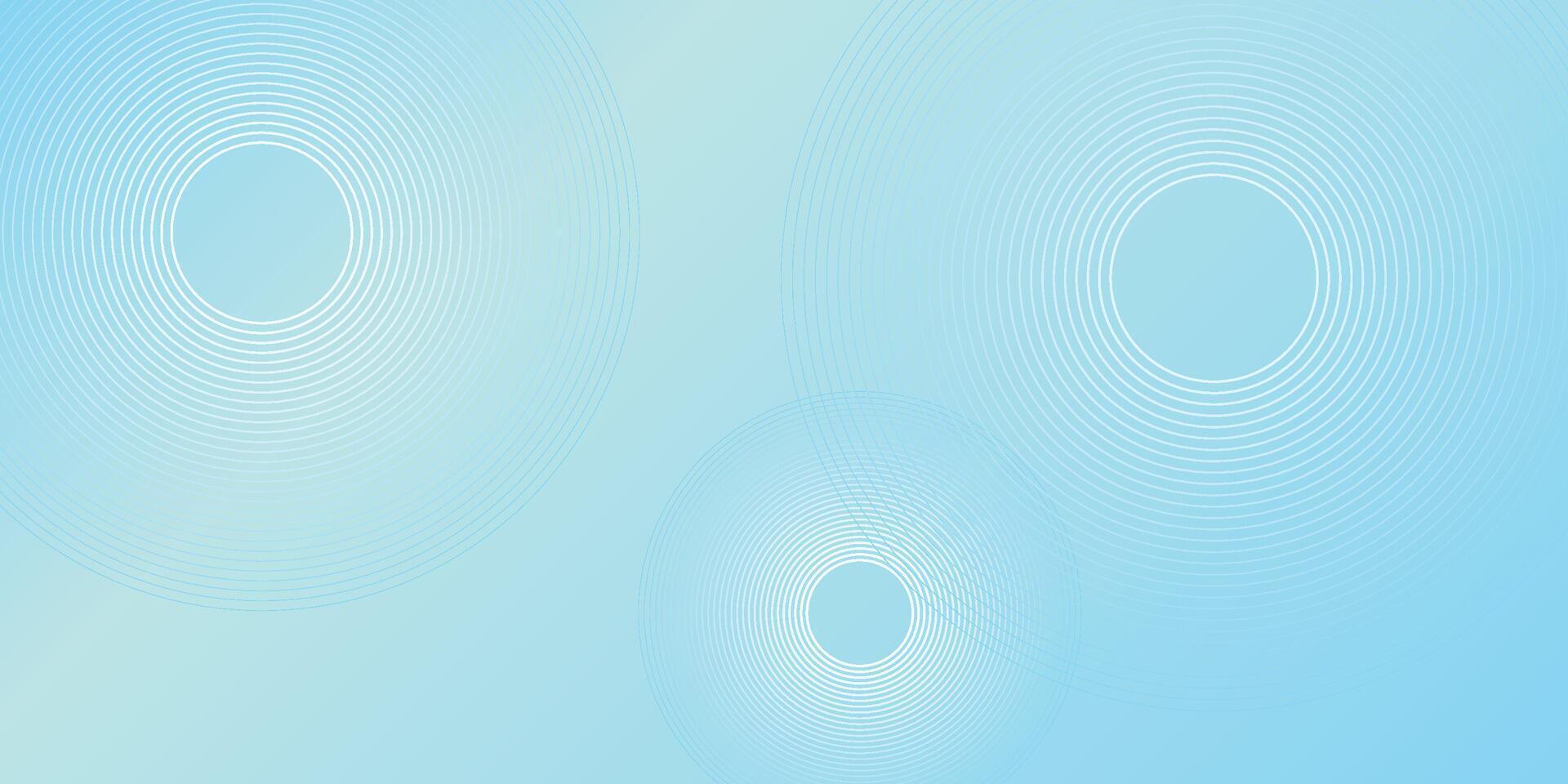Abstract light blue modern background with circle elements vector