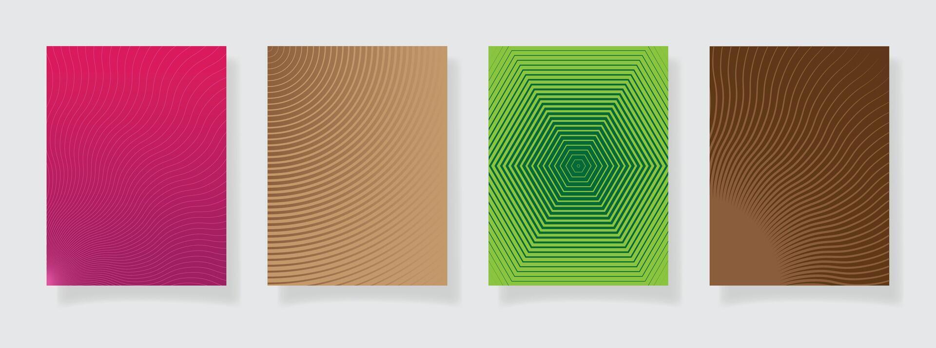 abstract design colorful set of pattern texture book cover template halftone gradients modern poster template background vector