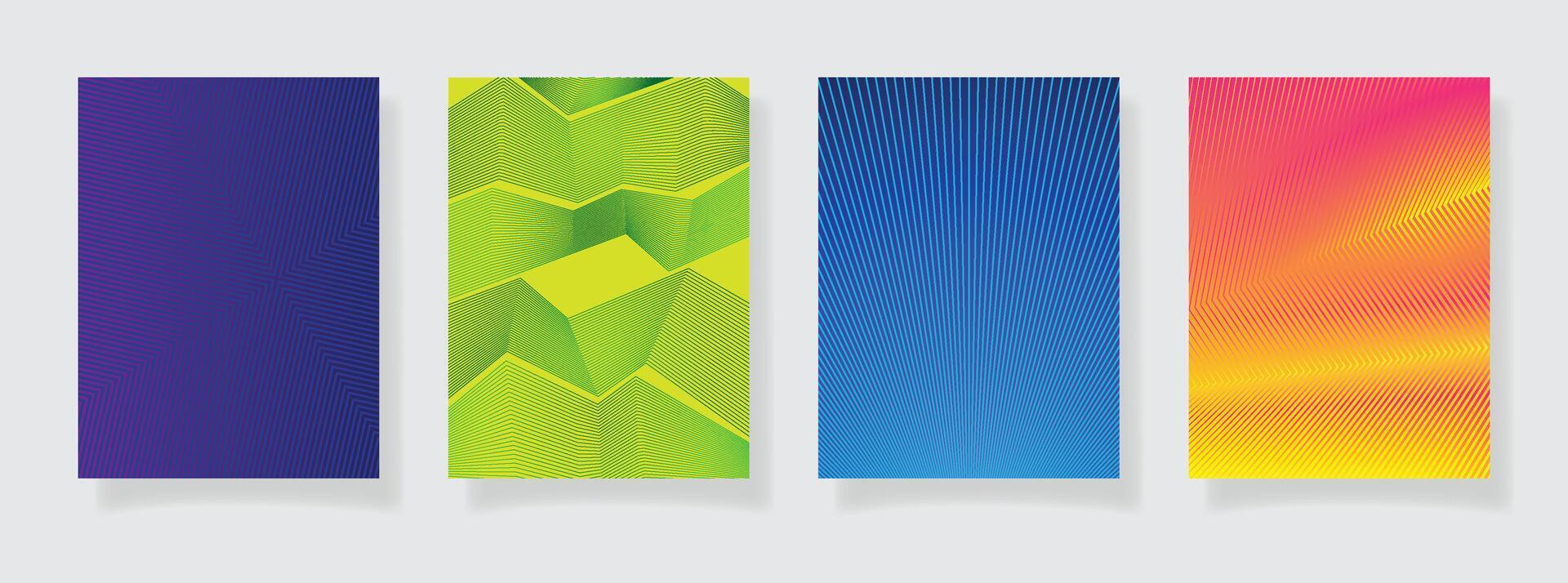 stock abstract geometric line pattern background for business brochure cover design blue green orange gradient vector