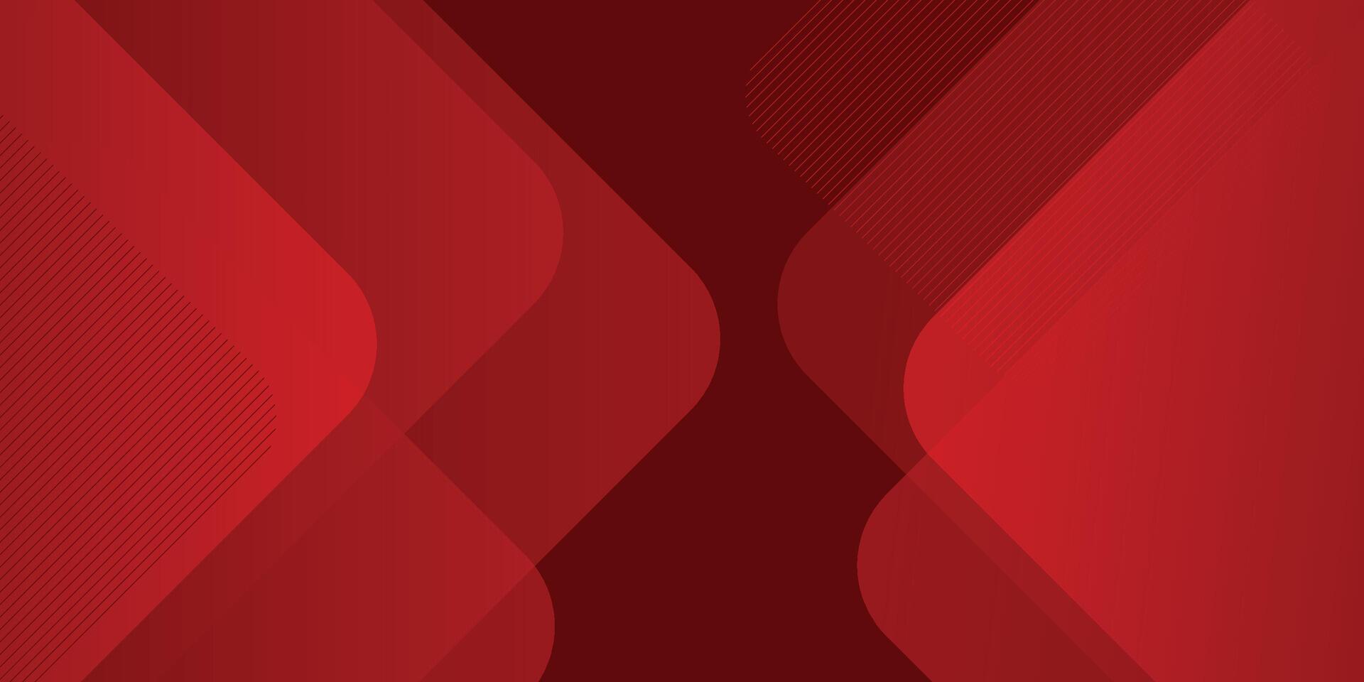 Abstract red cubical background. Dynamic shapes composition. Vectors illustration