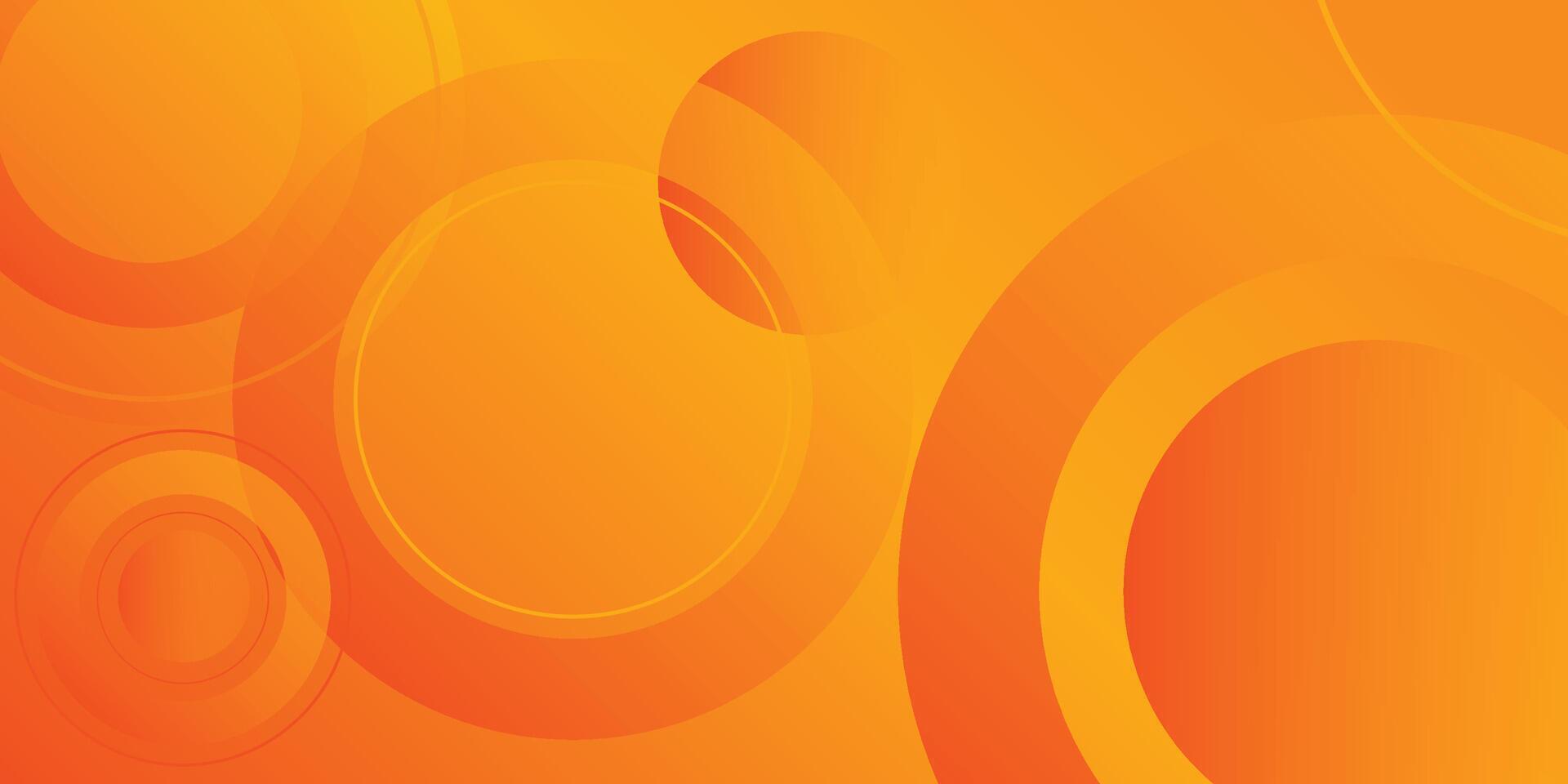 Abstract orange and yellow gradient geometric background with layered shapes Modern, Minimalistic Design in Warm Tones vector