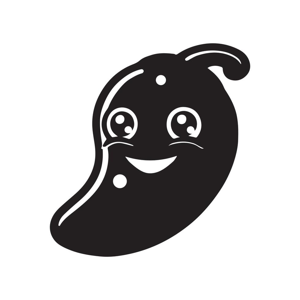 Chili smile logo design icon . vector