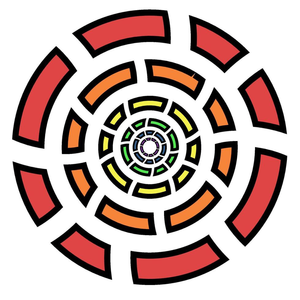 rainbow circle design vector