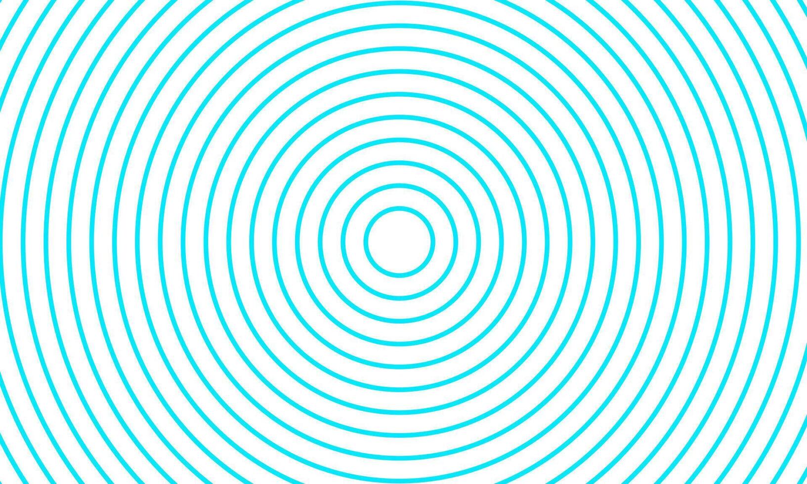 Turquoise concentric circles with geometric optical illusion effect vector