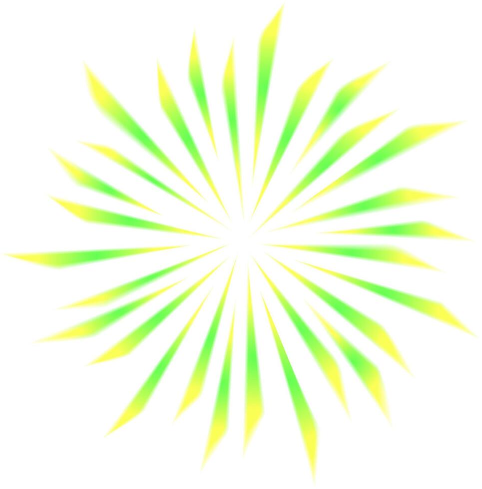 Comic rainbow lines of movement with a radial focus for effects with high energy. comic high speed rays, design for manga and anime -graphics vector