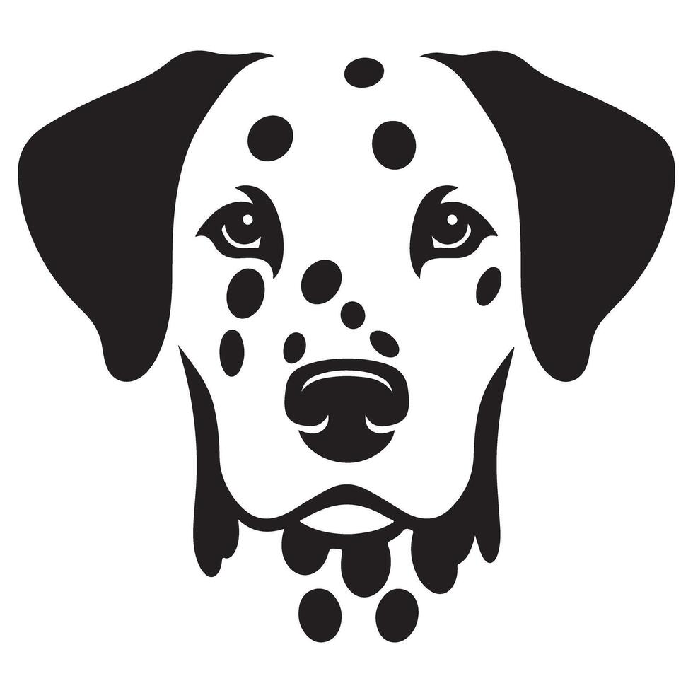 Cute Dalmatian Dog Illustration for Pet Lover Merchandise vector