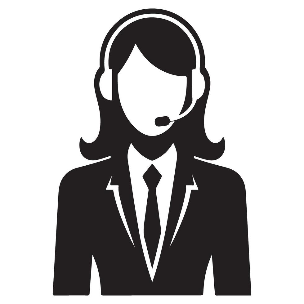 Professional Customer Service Representative Image Illustration Design Graphics vector