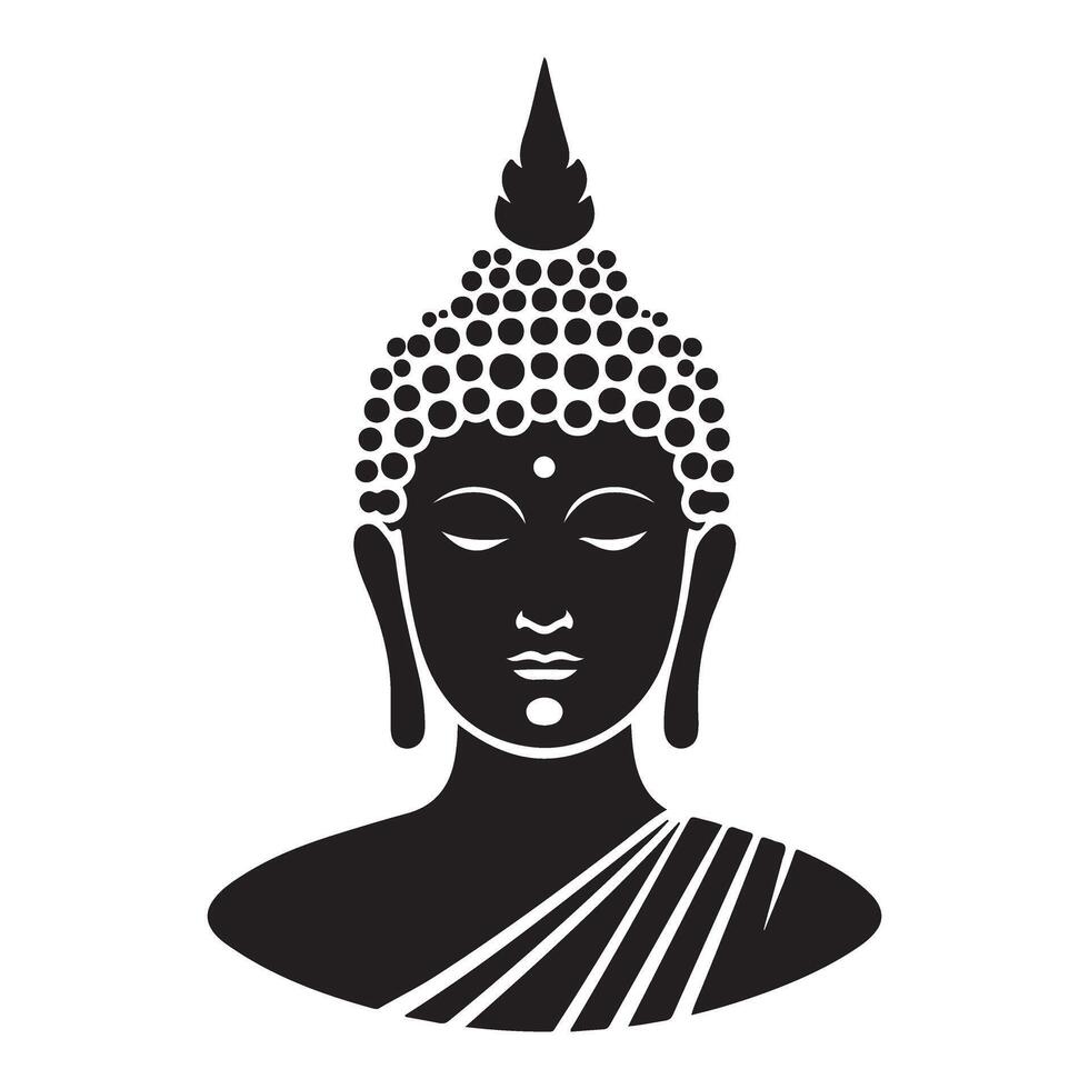 Elegant Buddha Image for Meditation and Spiritual Art Prints vector
