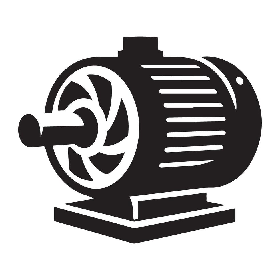 Electric Motor Art Design Machinery Illustration Image vector