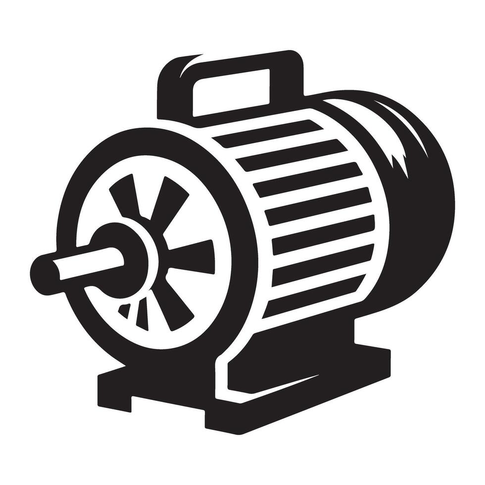 Electric Motor Illustration Powering Machines and Engineering Projects vector