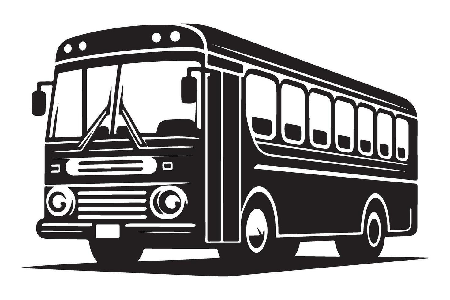 Detailed School Bus Graphic for Educational Projects vector