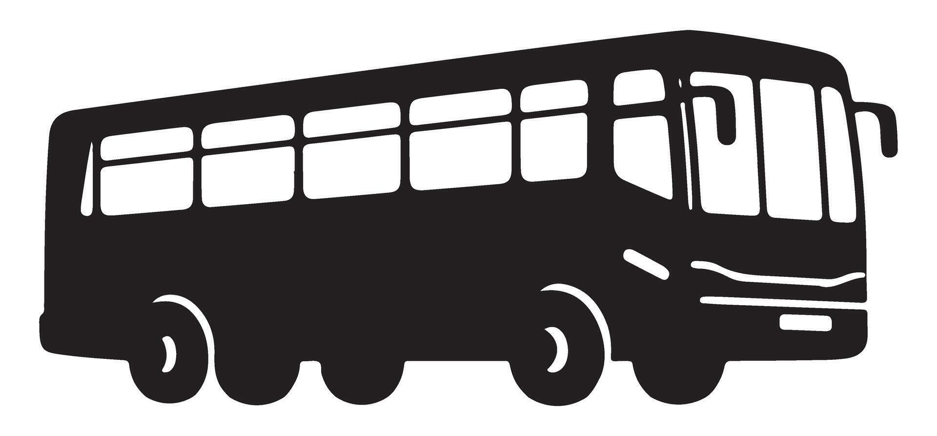 Black tour bus image for transportation travel business vector