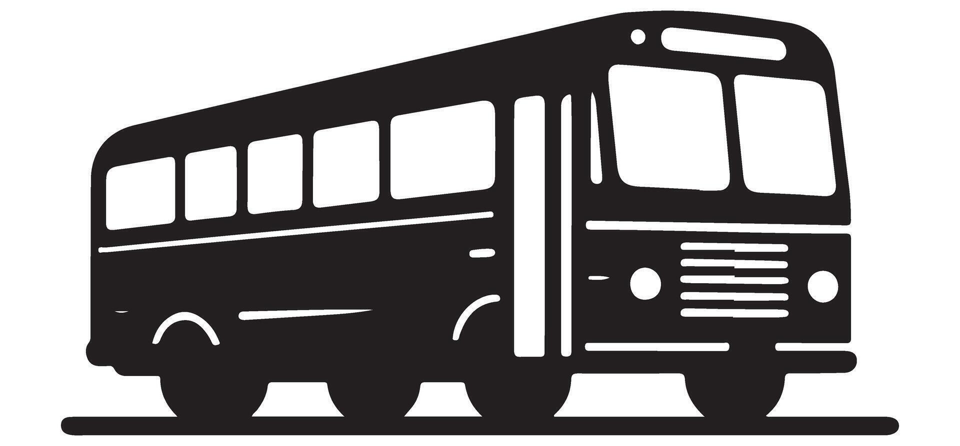 Black School Bus Illustration Public Transportation for Students Journey vector