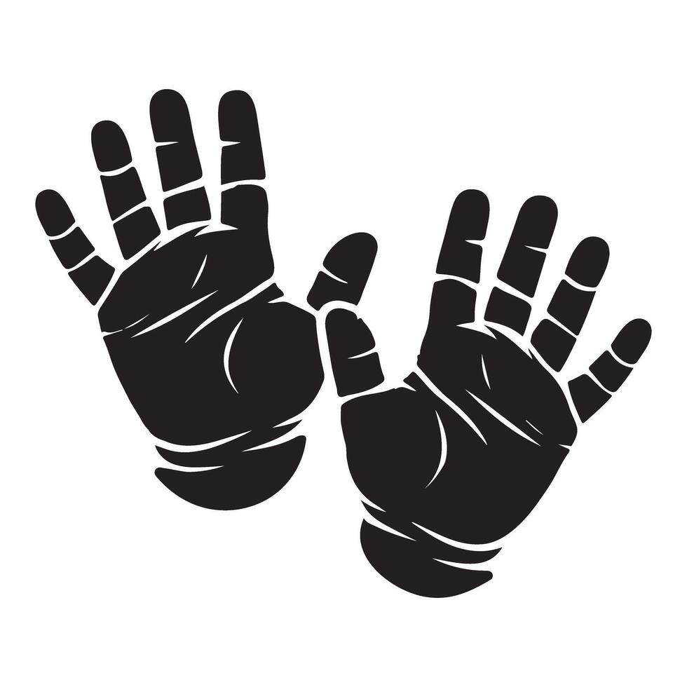 Black Hands Silhouette Reaching Design For Various Uses vector
