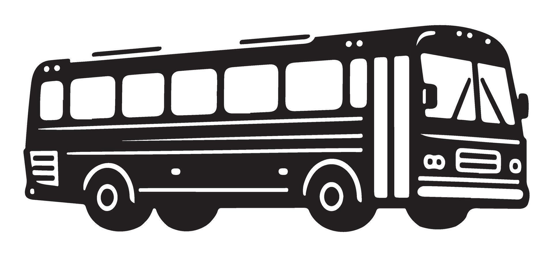 School Bus Illustration for Transportation and Educational Graphics vector