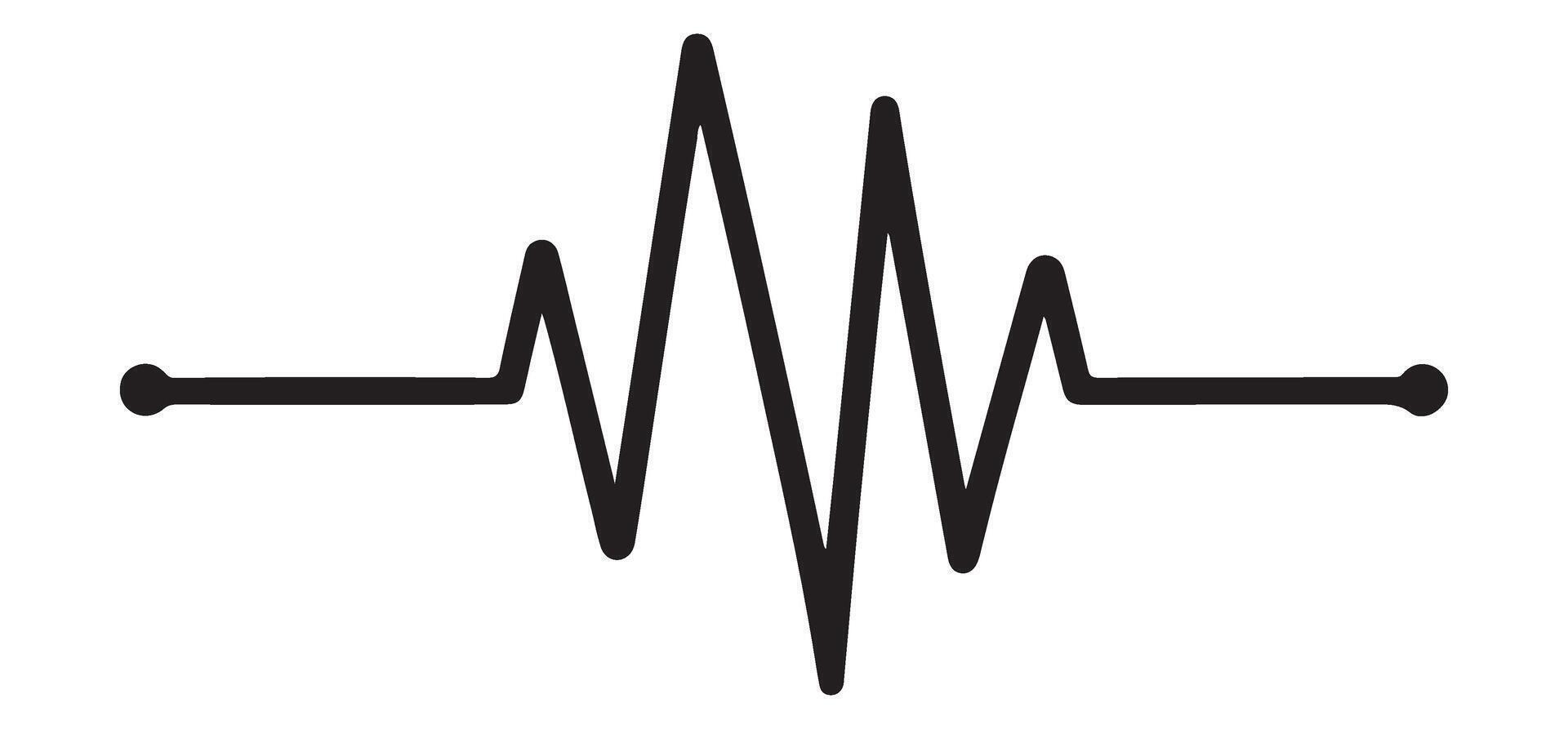 Heartbeat pulse line illustration graphic with monitor activity vector