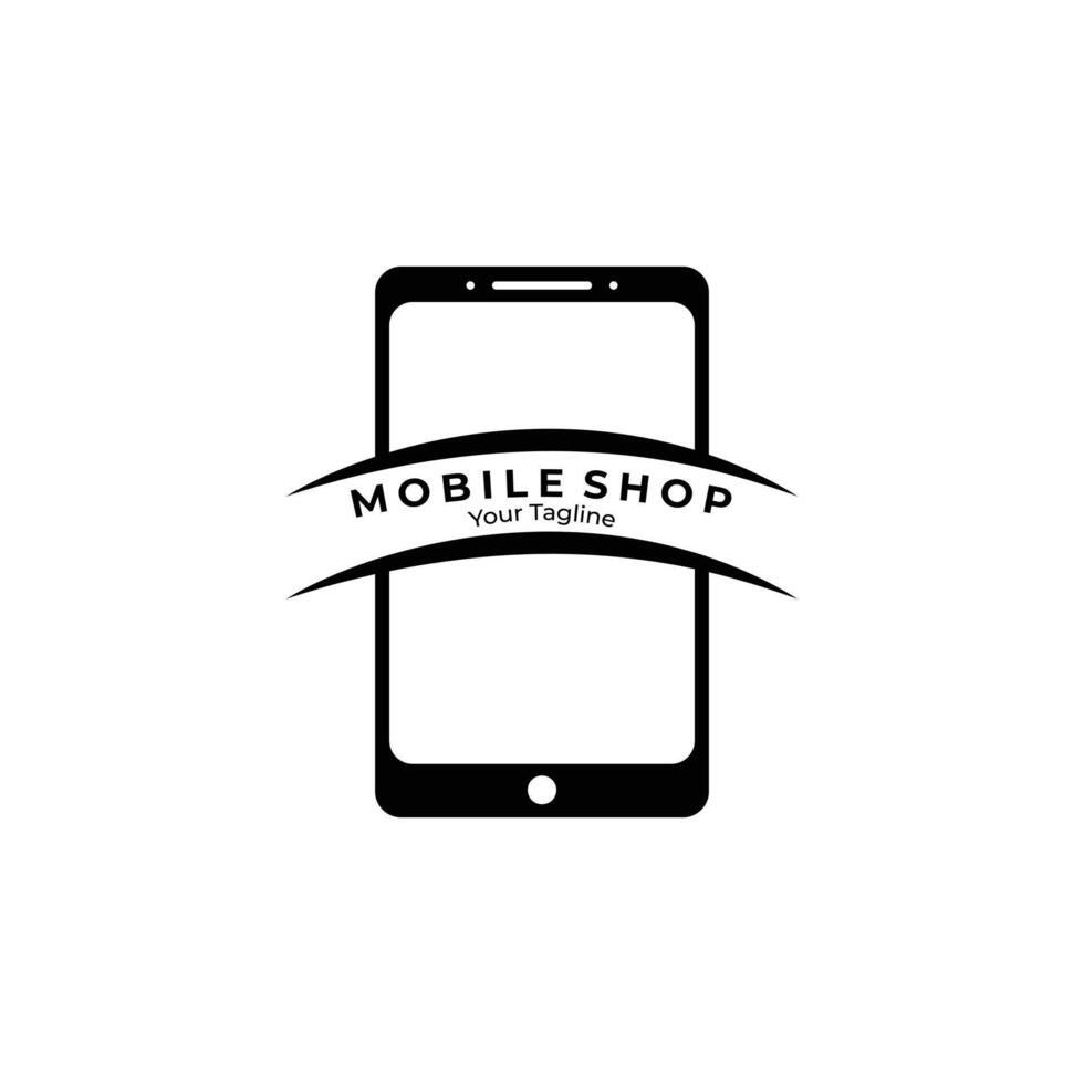 Mobile Shop Business logo design vector