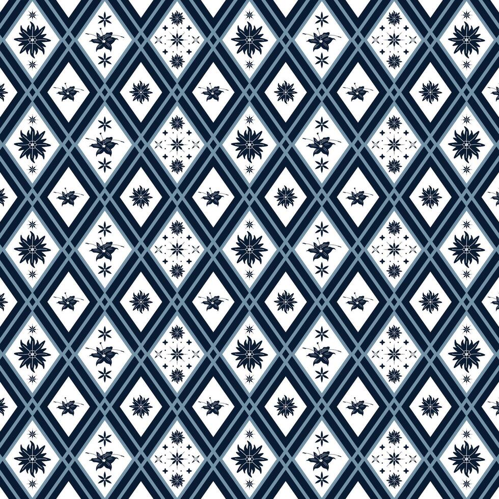 ethnic ornament arts flower custom made motif batik floral fabric print pattern wallpaper background vector
