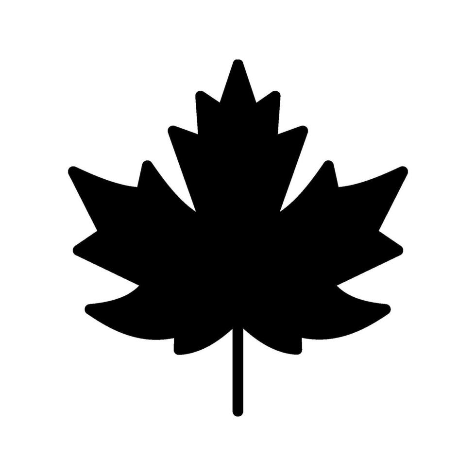 Maple leaf icon, vector