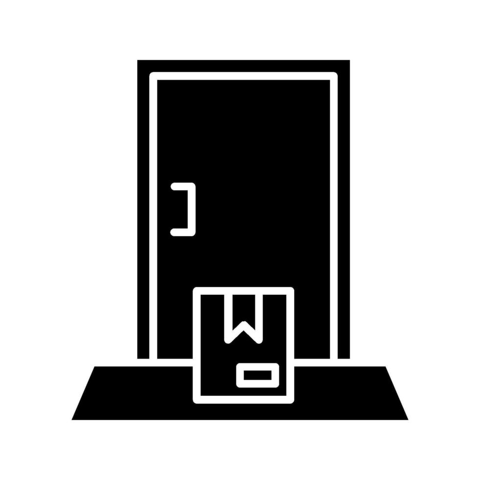Delivery to the door icon. vector