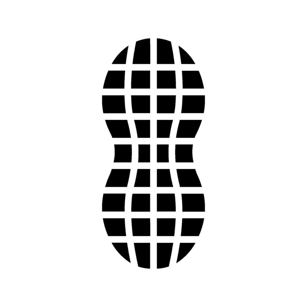 Peanut icon. Outline of peanut.. vector