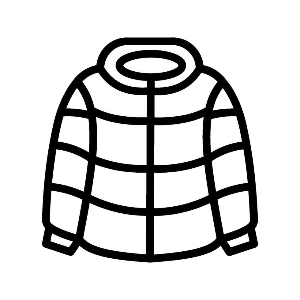 Down jacket icon, vector