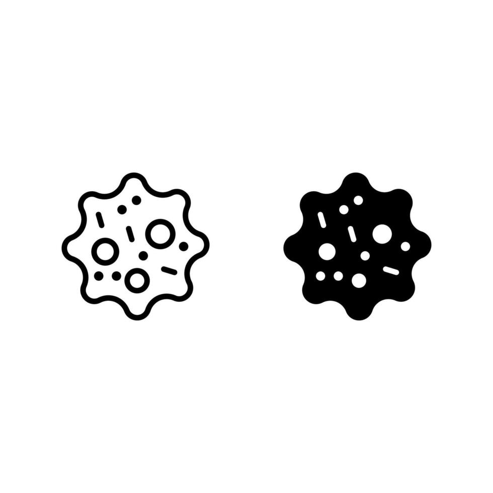 Cancer cell icon set. vector