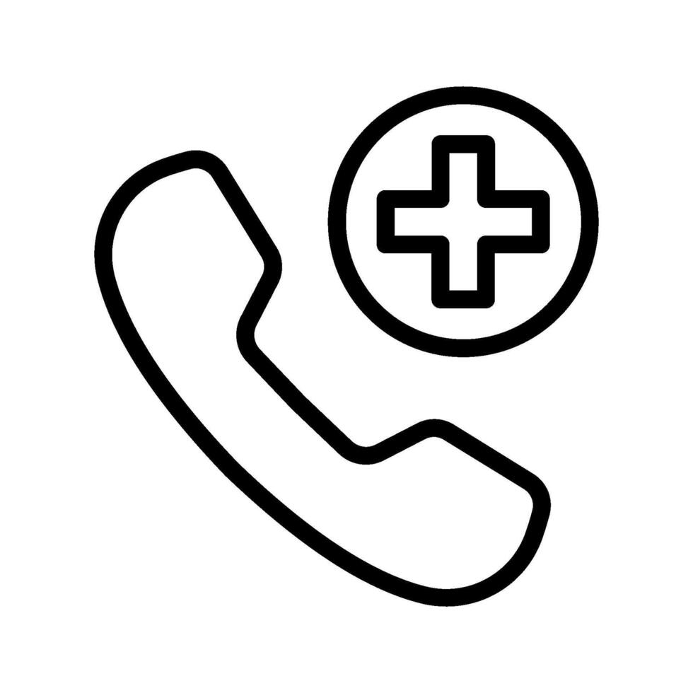 Emergency call filled icon. vector
